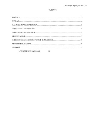Impresionizmas. Klodas Monė. Paveikslėlis 2