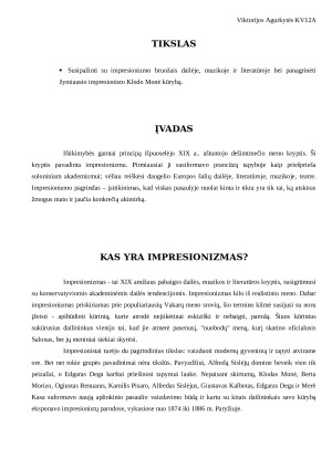 Impresionizmas. Klodas Monė. Paveikslėlis 3