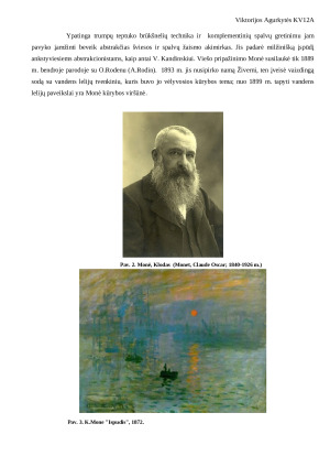 Impresionizmas. Klodas Monė. Paveikslėlis 6