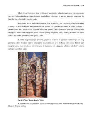 Impresionizmas. Klodas Monė. Paveikslėlis 7