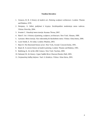 Yves‘o Kleino mėlynųjų paveikslų estetinis pagrindimas. Paveikslėlis 5