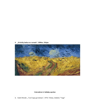 Modernizmo link simboliškumas ir ekspresija V. van Gogho kūryboje. Paveikslėlis 10