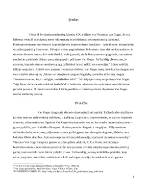 Modernizmo link simboliškumas ir ekspresija V. Van Gogo kūryboje. Paveikslėlis 2