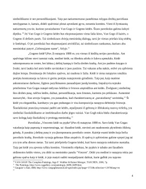 Modernizmo link simboliškumas ir ekspresija V. Van Gogo kūryboje. Paveikslėlis 5