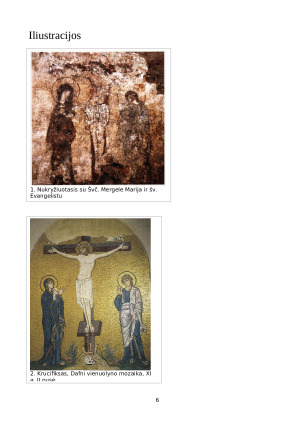 Vilniaus katedros freskos „Nukryžiuotasis su Švč. Mergele Marija ir šv. Evangelistu Jonu“. Paveikslėlis 7