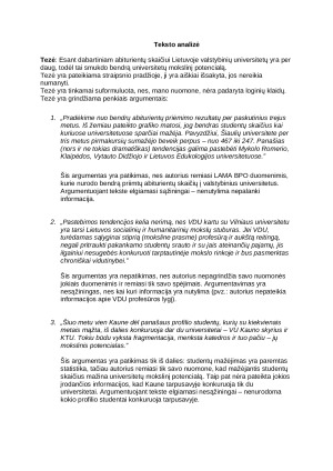 Straipsnio analizė pagal logikos dėsnius. Paveikslėlis 1