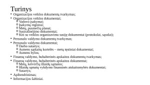 Dokumentai organizacijos veikloje. Paveikslėlis 2