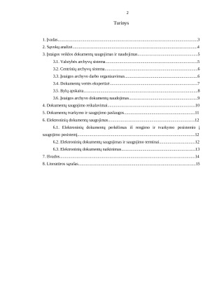 Dokumentų saugojimas archyvuose reikalavimai ir ypatybės