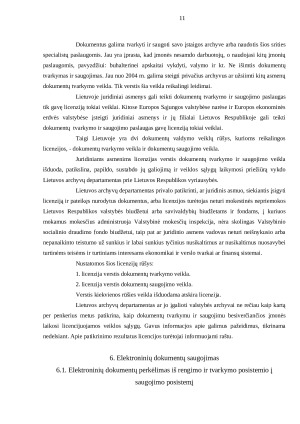 Dokumentų saugojimas archyvuose reikalavimai ir ypatybės. Paveikslėlis 10