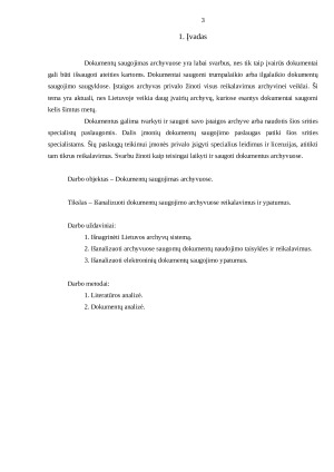 Dokumentų saugojimas archyvuose reikalavimai ir ypatybės. Paveikslėlis 2