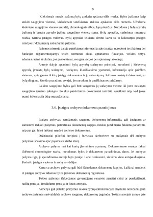 Dokumentų saugojimas archyvuose reikalavimai ir ypatybės. Paveikslėlis 8