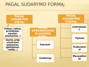 Dokumentų skirstymas į grupes pagal įvairius požymius. Paveikslėlis 10