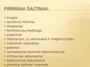 Dokumentų skirstymas į grupes pagal įvairius požymius. Paveikslėlis 5