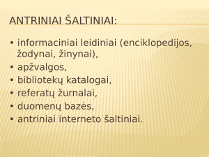 Dokumentų skirstymas į grupes pagal įvairius požymius. Paveikslėlis 6