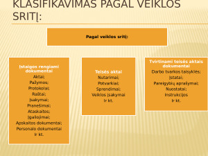 Dokumentų skirstymas į grupes pagal įvairius požymius. Paveikslėlis 7