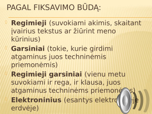 Dokumentų skirstymas į grupes pagal įvairius požymius. Paveikslėlis 9