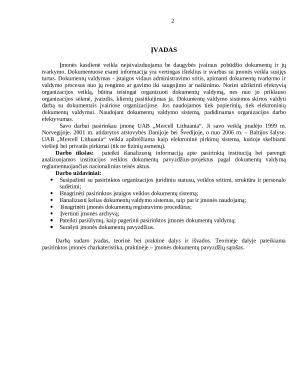 Dokumentų valdymas UAB “Mercell Lithuania”. Paveikslėlis 2