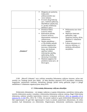 Dokumentų valdymas UAB “Mercell Lithuania”. Paveikslėlis 6
