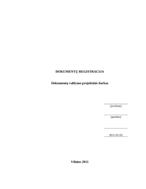 Dokumentų registracija