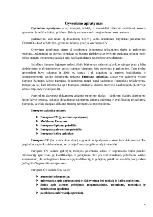 Gyvenimo aprašymas (CV). Paveikslėlis 4