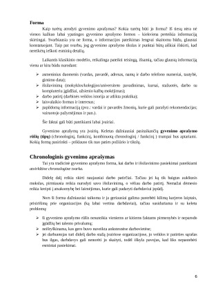 Gyvenimo aprašymas (CV). Paveikslėlis 6