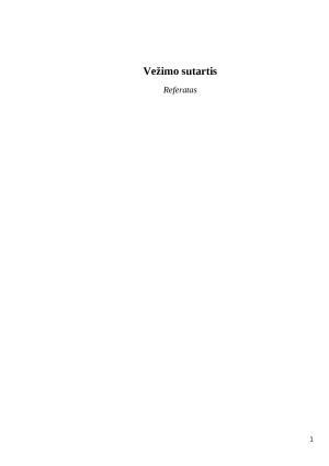 Vežimo sutartis. Referatas. Paveikslėlis 1