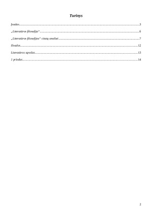 Konkretaus teksto citatų analizė (V. Daujotytės „Literatūros filosofijoje“). Paveikslėlis 2