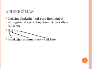 Leksinės funkcijos. Paveikslėlis 5