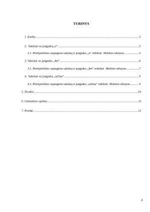 Priešpriešinis sujungimas  užsienio studentų besimokančiųjų lietuvių kalba tekstuose. Paveikslėlis 2