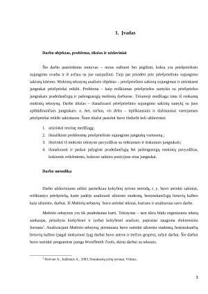 Priešpriešinis sujungimas  užsienio studentų besimokančiųjų lietuvių kalba tekstuose. Paveikslėlis 3