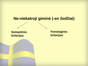 Švedų kalbos daiktavardžių giminės kategorija. Paveikslėlis 7