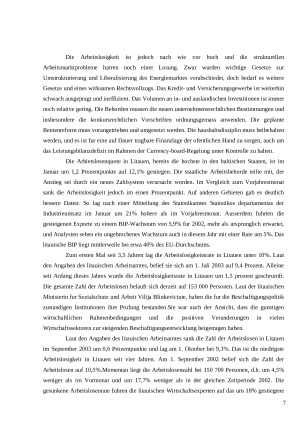 Arbeitslosigkeit in Deutschland und Litauen. Paveikslėlis 7
