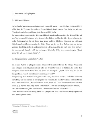 Das Humanitätsideal in der Iphigenie. referatas. Paveikslėlis 3