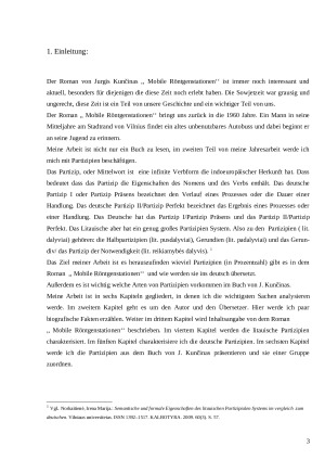 Eine vergleichung von partizipien in litauische und deutsche sprachen in dem roman ,,mobile röntgenstationen’’ von j. kunčinas. Paveikslėlis 3