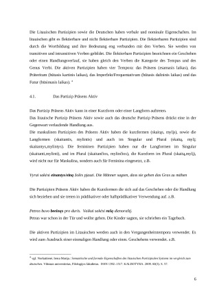 Eine vergleichung von partizipien in litauische und deutsche sprachen in dem roman ,,mobile röntgenstationen’’ von j. kunčinas. Paveikslėlis 6