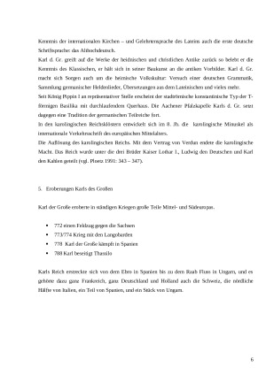 Historische Verhältnisse und Kultur vom 5. – 9. Jh. Das Frankenreich, die Merowinger Dynastie (482 – 714), Herrschaft der Karolinger (714 – 843), Eroberungen Karls des Großen (768 – 814). Christent. Paveikslėlis 6