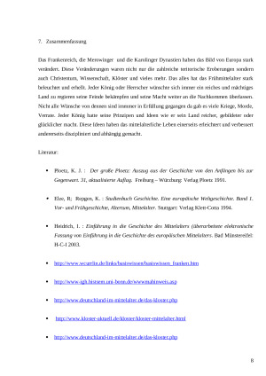 Historische Verhältnisse und Kultur vom 5. – 9. Jh. Das Frankenreich, die Merowinger Dynastie (482 – 714), Herrschaft der Karolinger (714 – 843), Eroberungen Karls des Großen (768 – 814). Christent. Paveikslėlis 8