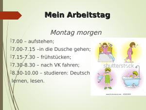 Mein Arbeitstag und meine Freizeit. Paveikslėlis 2