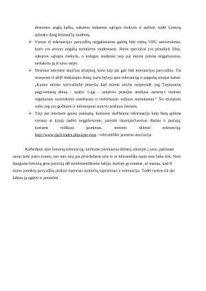Ar lietuviai yra tolerantiški. Paveikslėlis 2