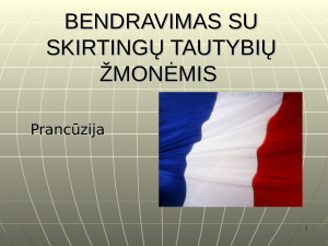 Bendravimas su skirtingų tautybių žmonėmis. Paveikslėlis 1