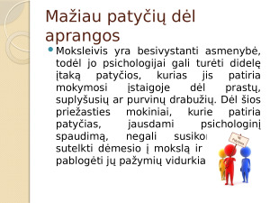 Estetikos svarba teikiant poilsio paslaugas “Aprangos kodas profesinio mokymo įstaigoje”. Paveikslėlis 8