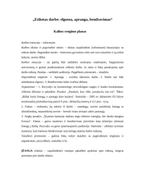Etiketas darbe elgsena, apranga, bendravimas