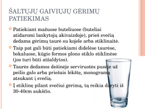 Gėrimų ruošimas ir pateikimas klientams (Šaltųjų gaiviųjų gėrimų patiekimas. Karštieji alkoholiniai gėrimai. Kavos ir arbatos pateikimas). Paveikslėlis 3
