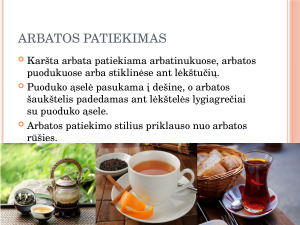 Gėrimų ruošimas ir pateikimas klientams (Šaltųjų gaiviųjų gėrimų patiekimas. Karštieji alkoholiniai gėrimai. Kavos ir arbatos pateikimas). Paveikslėlis 9