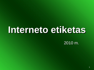 Interneto etiketas