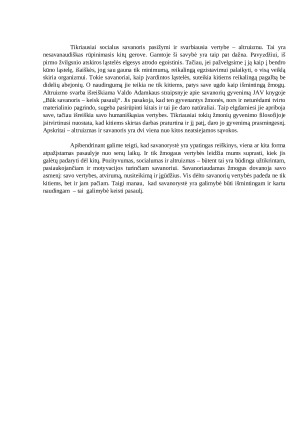 Kokiomis vertybėmis turėtų vadovautis savanoris. Paveikslėlis 2