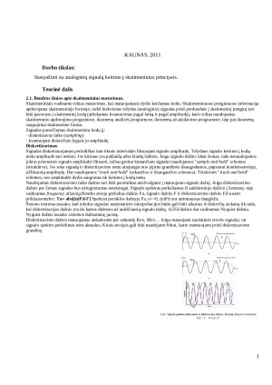 Analogas / kodas keitiklio tyrimas. Paveikslėlis 3
