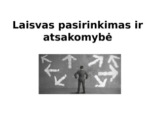 Laisvas pasirinkimas ir atsakomybė. Paveikslėlis 8