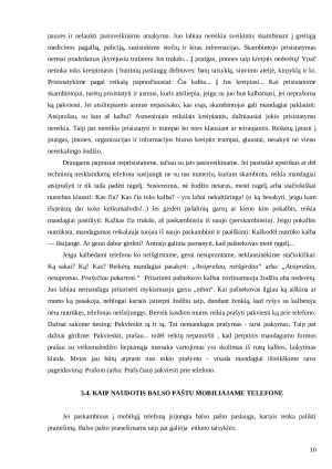 Pokalbiai telefonu. Paveikslėlis 10