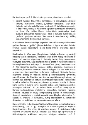 Kai kurie apie prof. P. Matiulionio gyvenimą atsiminimų bruožai. Paveikslėlis 2